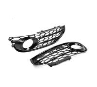 Car Front Grille Replacement for A4 B8 .5 For ALLROAD 2009-2015 8K0807681J 8K0807682J01C Pair Car Fog Light Cover Front Lamp Honeycomb Grille Grilles Front Bumper Center Grill(OneColor)(Glossy Bl