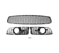 Car Front Grille Replacement for BMW 3 Series E90 E92 E93 For M3 Style 2009 2010 2011 3Pcs/Set Car Front Bumper Lower Grille Fog Light Cover Grill Set Front Bumper Center Grill