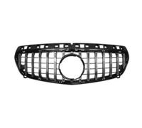 Car Front Grilles Compatible With Benz For A Class For W176 2013 2014 2015 Car Front Bumper Air Intake Grille Racing Kit Radiator Car Styling Parts(Silver)