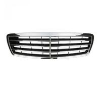 Car Front Grilles For E-Class W211 2002-2006 Style Grille Upgrade Five Horizontal Slats ABS Gloss Black Front(Electroplated Black)