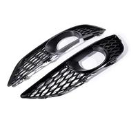 Car Front Grilles For Q7 4L For S-Line 2009-2014 4L0807675C Car Front Bumper Fog Light Grille Honeycomb Hex Fog Lamp Grill Cover Front Kidney Grille(Left)