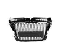 Car Front Grilles Gloss Black Honeycomb Mesh Front Bumper Grille Compatible With A3 For S3 8P RS Style 2008 2009 2010 2011 2012 8P0853651N