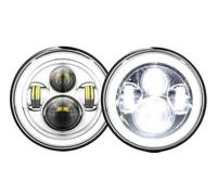 Car Front Head Light Hi/Low Beam Daytime Running Headlamp DRL Driving Chrome Lamp 150W 7 Inch LED Headlight For Jeep For Wrangler For JK 2007-2017 Headlight