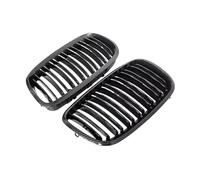 Car Front Headlight Grill Car Grille Grill Front Kidney Glossy 2 Line Double Slat For X5 E70 2007-2013 For X6 E71 E72 2008-2014 Car Accessories