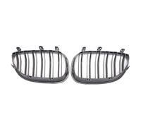 Car Front Headlight Grill Double Line Front Bumper Kidney Grille For E60 E61 For M5 For 5 Series 520i 545i 550i 535i 2003-2010 Car Sport Grill