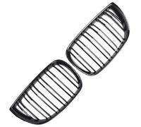 Car Front Headlight Grill For E81 E87 120d 120i 130i 2004 2005 2006 Car Grill Front Kidney Grille Grills Gloss Black Grille Auto ABS Double Slat Grilles