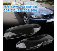 Car Front Headlight Lens Cover For BMW 3-Series E46 2-Door LCI 325 330 Coupe 2003 2004 2005 2006 Clear Headlamp Cover Shell 1 Piece Right