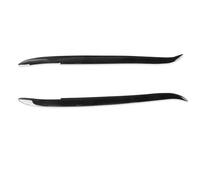 Car Front Headlights 2pcs Car Headlight Eyelid For BMW For 5 Series For E39 1995-2003 Glossy Piano Black Eyebrow Trim Auto Accessories Headlight Covers