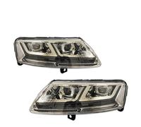 Car Front Headlights Compatible With AUDI A6L A6 Q7 2005-2011 HeadLights DRL Car Head Lamp Assembly Signal Auto Accessories Modified Lamp(Style A one pair)