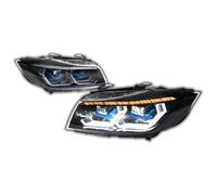 Car Front Headlights Compatible With BMW 3 Series E90 2005-2012 Head Lamps DRL Car Headlights Upgrade Modified Headlights Dynamic Turn Signal Brake Lamp(Original is Halogen)