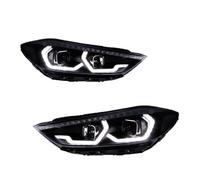 Car Front Headlights Compatible With Hyundai For Elantra 2019 2020 Front Bumper Headlight Assembly Turn Signal High Beam Angel Eye Projector Headlamp(With bulb)