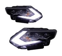 Car Front Headlights Compatible With Nissan For X-Trail 2017 2018 2019 2020 Headlight Assembly Daytime Running Front Bumper Headlamp Auto Accessories