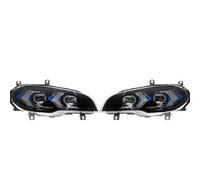 Car Front Headlights Compatible With X5 E70 2007 2008 2009 2010 DRL Front Headlight Turn Signal High Beam Angel Eye Projector Lens Driving Light Assembly(Right hand drive)