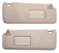 car front inner sun visor For Toyota For Highlander 2004 2005 2006 2007 Car Sun Visor Driver Passenger Side Sunvisor Replacement 7432048260A0 7431048220A0(Beige 1 Pair)