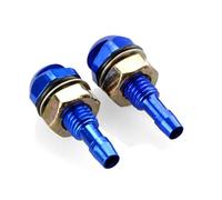 Car Front Jet Wiper Nozzles Universal Fan-Shaped Car Cleaning Washer Bonnet Front Windshield Water Sprayer Auto Wiper Nozzle 2Pcs Approx1.5 * 3.5 * 0.5(Blue)