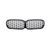 Car Front Kidney Grille Bumper Compatible For BMW 5 Series G30 G31 F90 M5 LCI 2021+ Racing Grill Meteor Diamond Star Style Car Styling(Black none Hole)