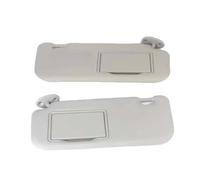 Car Front Left Right Sun Visor Panel Sunvisor with Makeup Mirror Replacement for Toyota for Corolla E160 E170 2014-2017(Beige Pair)(Titanium Pair)