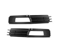 Car Front Lens Cover Shell For A6 For C6 For 4F Sedan For Avant 2008 2009 2010 2011 1 Pair Car Fog Lights Grille Cover Front Lower Bumper Fog Lamp Grill Set Exterior Parts