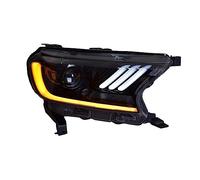 Car Front Lights For Ranger For Thunder For Everest 2016-2019 LED Headlights Fog Light Day Run DRL H7 Head Lamp Bi Xenon Bulb Car Front Lens Caps(NO BULB IN LOW BEAM)
