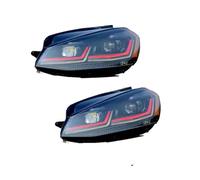 Car Front Lights For VW For Golf 7 2013-2017 For Golf 7.5 Full Headlight LED Headlights DRL Head Lamp Projector Lens Low High Beam Cars Styling Headlight Headlamp Assembly(Horus with yellow)
