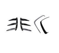 Car Front Lip For Benz A Class W176 A45 2013-2015 2016 2017 2018 Rear Bumper Air Vent Sport Canard Splitter Spoiler Flap Cover Black Car Accessories Spoiler Lower Splitter(With A45 Style)