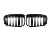 Car Front Radiator Frills Double Line Car Front Bumper Kidney Grilles For BMW For X1 F48 F49 2016 2017 2018 2019 Racing Grille Grill Accessories