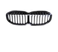 Car Front Radiator Frills Front Bumper Kidney Grille Facelift For BMW 1 Series F40 2019-2023 Carbon Fiber Racing Grill Cover Car Replacement Grill Accessories(Single slat black)