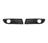 Car Front Radiator Frills Front Lower Center Grille For VW Polo MK4 9N3 2005-2009 Facelift Front Bumper Fog Light Vent Grille Cover Frame 6Q0853677B Grill Accessories(1Pair Grilles)