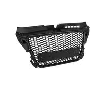Car Front Radiator Grille For A3 8P 2008 2009 2010 2011 2012 2013 Car Front Upper Bumper Grille Honeycomb Air Intake Grill Glossy Black Ventilation Network