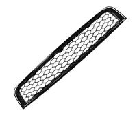Car Front Radiator Grille Front Lower Bumper Honeycomb Grille Mesh Center Racing Grill Replacement Compatible With A4 B6 Sedan 2001 2002 2003 2004 2005(Chrome Black)