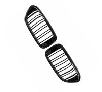 Car Front Radiator Grille Glossy Black Grille Front Bumper Racing Grille Compatible With BMW For 5 Series For G30 4-door Sedan 2017 2018 2019(Dual Line)