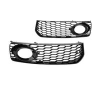 Car Front Radiator Grilles 1 Pair Car Front Fog Light Racing Grille For A5 S5 B8 RS5 2008-2012 Honeycomb Mesh Fog Lamp Cover Grille Front grille(Glossy Black)