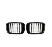 Car Front Radiator Grilles 1Pair Front Kidney Grilles 1 Slats Single Line For BMW 3 4 X3 X4 G01 G02 G08 2018 2019 2020 2021 Car Styling Racing Grills Vent Grille(Gloss black)