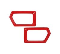 Car Front Radiator Grilles 2 Pcs Car Front Bumper Grille Grill Cover Replacement For Jeep For Compass 2021 2022 2023 Auto Exterior Frame Car Accessories(Red)