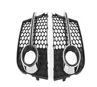 Car Front Radiator Grilles 2Pcs Front Bumper Fog Light Grill Cover For TT MK2 For TTS 2011-2014 Honeycomb Mesh HEX Car Lamp Racing Grille Tools Front Bumper Grille(OneColor)