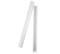 Car Front Radiator Grilles 2PCS White Replacement Support Grill Bar V Brace Wrap Trim Strips For BMW F30-F35 Front Grille Car Accessories