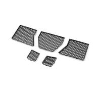 Car Front Radiator Grilles 5 PCS Car Front Center Lower Grille Cover Grill Hood Mesh Replacement For BMW G87 For M2 2023-2025 Front grille(Carbon Look)