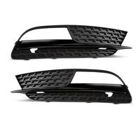 Car Front Radiator Grilles 8T0807681H 8T0807682H 2pcs Fog Light Cover Front Racing Grille For A5 2012 2013 2014 2015 2016 Grill Black Frame Car Grille(1Set)