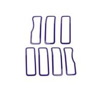 Car Front Radiator Grilles ABS Car Front Grille Ring Cover Bumper Mesh Trim Decoration For Jeep For Wrangler JL For Gladiator JT 2024 Up Exterior Accessories Radiator Grille(Purple)