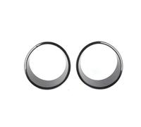 Car Front Radiator Grilles ABS Exterior Front Headlight Decorative Ring Cover For Jeep For Wrangler JL 2024 Up Car Accessories Car Grille(Black)