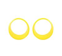 Car Front Radiator Grilles ABS Exterior Front Headlight Decorative Ring Cover For Jeep For Wrangler JL 2024 Up Car Accessories Car Grille(Yellow)