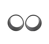 Car Front Radiator Grilles ABS Exterior Front Headlight Decorative Ring Cover For Jeep For Wrangler JL 2024 Up Car Accessories Car Grille(Carbon Black)