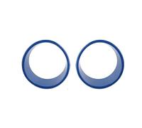 Car Front Radiator Grilles ABS Exterior Front Headlight Decorative Ring Cover For Jeep For Wrangler JL 2024 Up Car Accessories Car Grille(Blue)