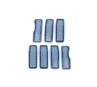 Car Front Radiator Grilles Car Exterior Front Headlight Lamp Racing Grille Decoration Cover For Jeep For Wrangler JL For Gladiator JT 2024 2025 Car Grille(Grils1 blue)