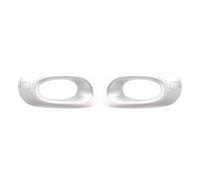 Car Front Radiator Grilles Car Fog Light Frame Lamp Shade Grill Cover For Jazz For GE6 GE8 2012-2014 33956-TF0-J51 33906-TF0-J51 Accessories(Silver)