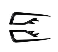 Car Front Radiator Grilles Car Fog Light Grille For 2017-2019 For Golf 7.5 Front Bumper Fog Lamp Cover Trim(Black)