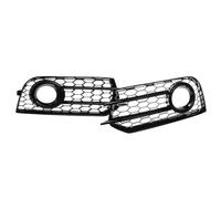 Car Front Radiator Grilles Car Front Bumper Fog Lamp Grille For A1 8X 2010 2011 2012 2013 2014 1pair Honeycomb Mesh Fog Light Grill Cover Front grille(Glossy Black)