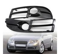 Car Front Radiator Grilles Car Front Bumper Lower Cover Fog Light Grille For A4 B7, S4, For S-Line (2005-2008) ABS Matte Black(Pair)
