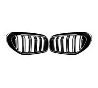 Car Front Radiator Grilles Car Front Bumper Racing Grille For BMW 5 Series G30 G31 520i 530i 540i For M5 2017-2020 Double Slat Kidney Grill Glossy Black Grille Front grille(Glossy Black)
