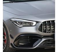 Car Front Radiator Grilles Car Front Bumper Side Spoiler Splitter Air Vent Fog Light Grille Cover For Benz CLA W118 C118 CLA45 For Amg 2020-2023 Exterior Accessories
